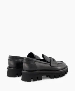 Fashion Loafer Natalia Moc Zwart Dames Instappers