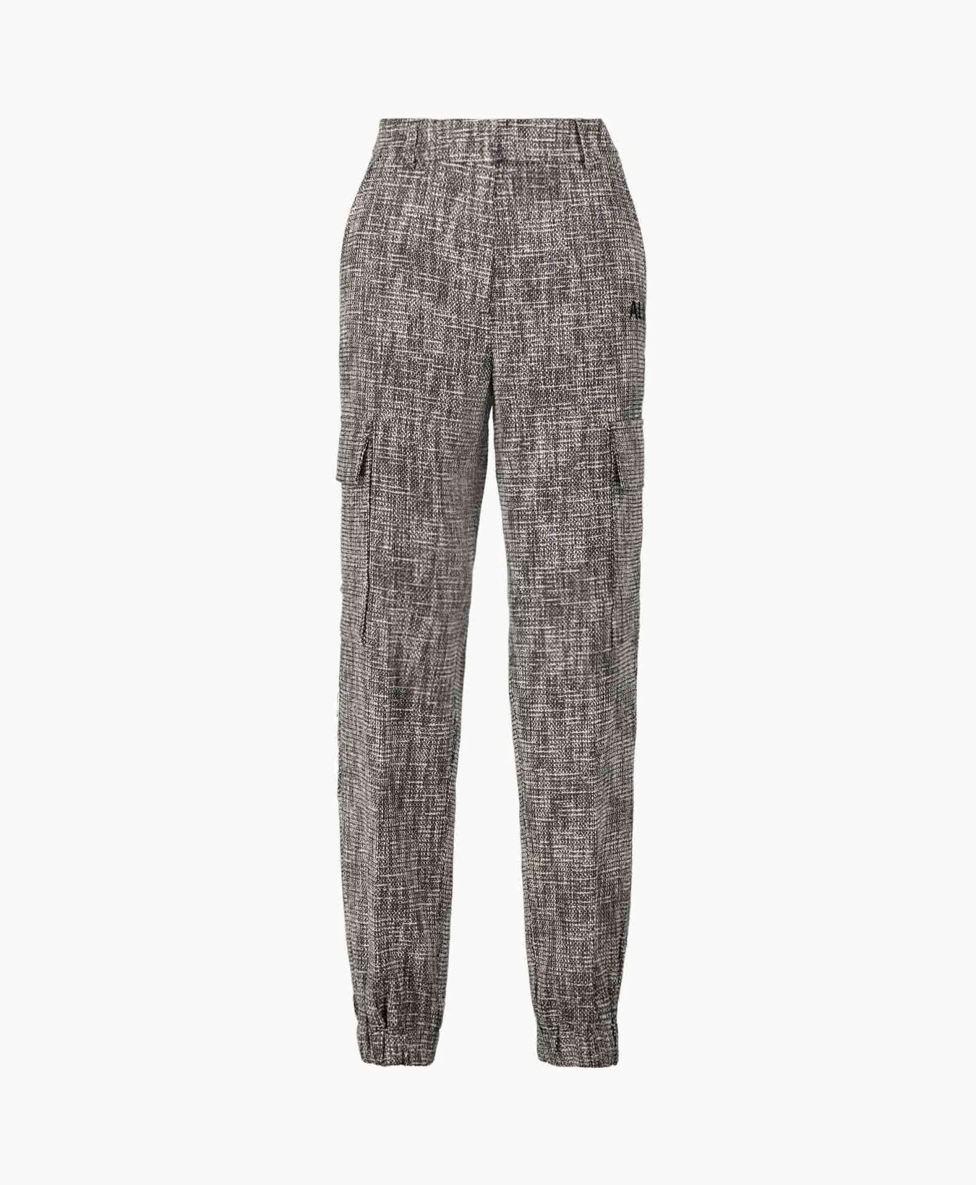 Clearance Cargobroek Woven Boucle Cargo Zwart Dames Broeken