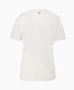 Outlet T-Shirt Korte Mouw Knitted Alix Heart Off White Dames T-Shirts & Tops