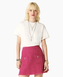 Best Sale Ba&Sh T-Shirt Korte Mouw Rosie Ecru Dames T-Shirts & Tops