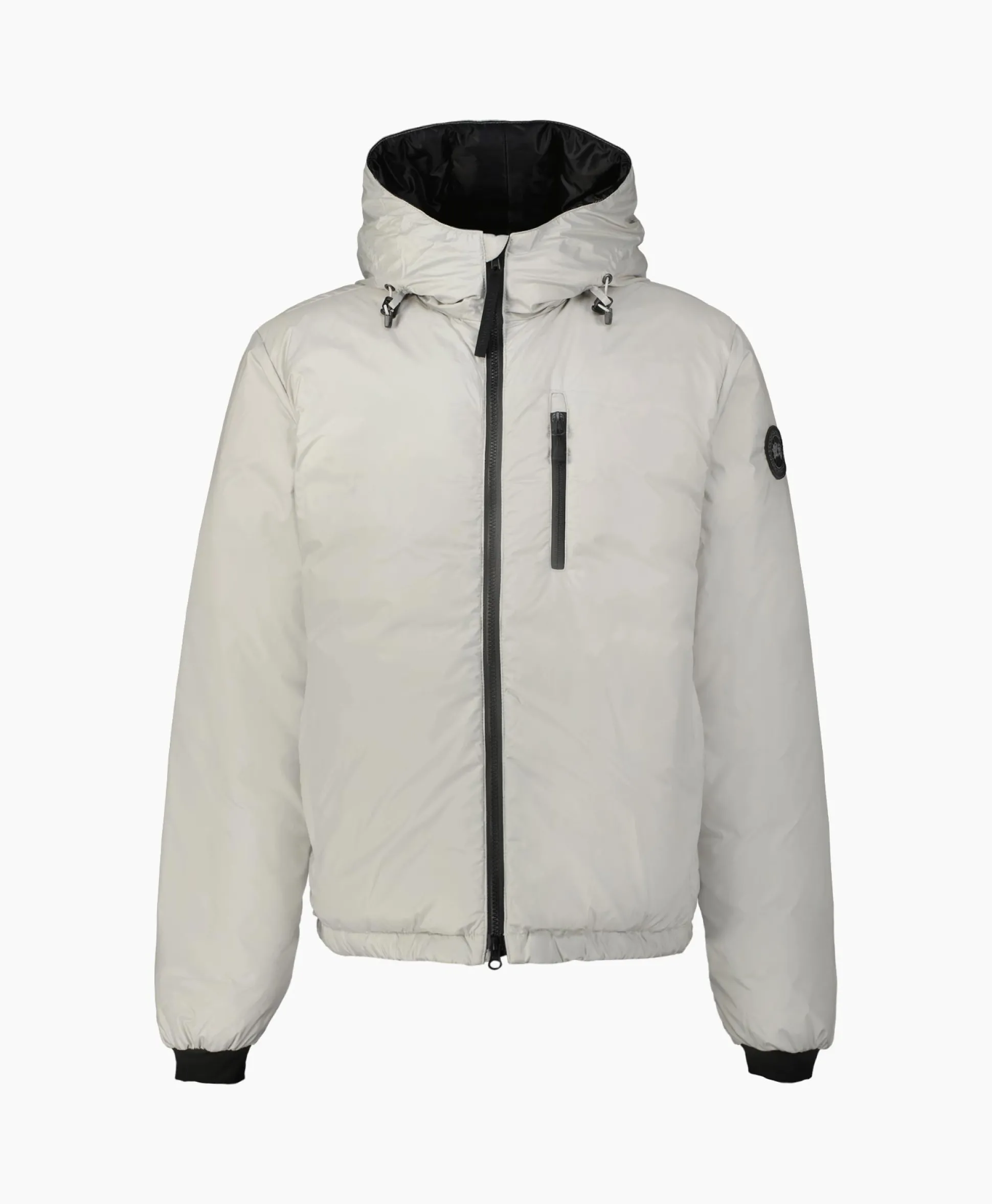 New Gewatteerde Jas Lodge Hoody Grijs Heren Jassen