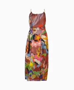 Outlet Maxi Jurk Rain Bordeaux Dames Bruiloftskleding