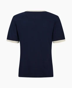 Clearance Co'Couture T-Shirt Korte Mouw Edge Donker Blauw Dames T-Shirts & Tops