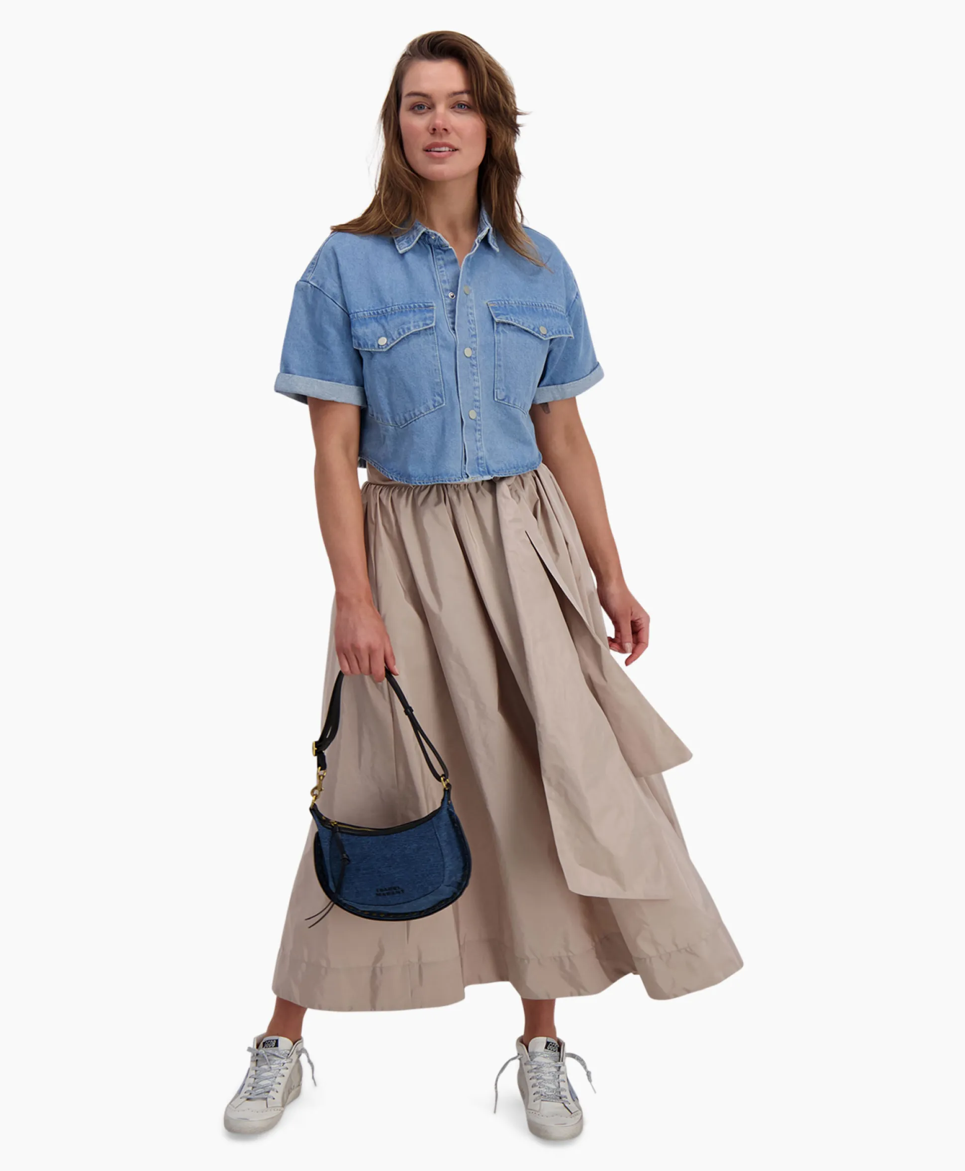 Hot D'Arc Blouse Bovino Blauw Dames Blouses
