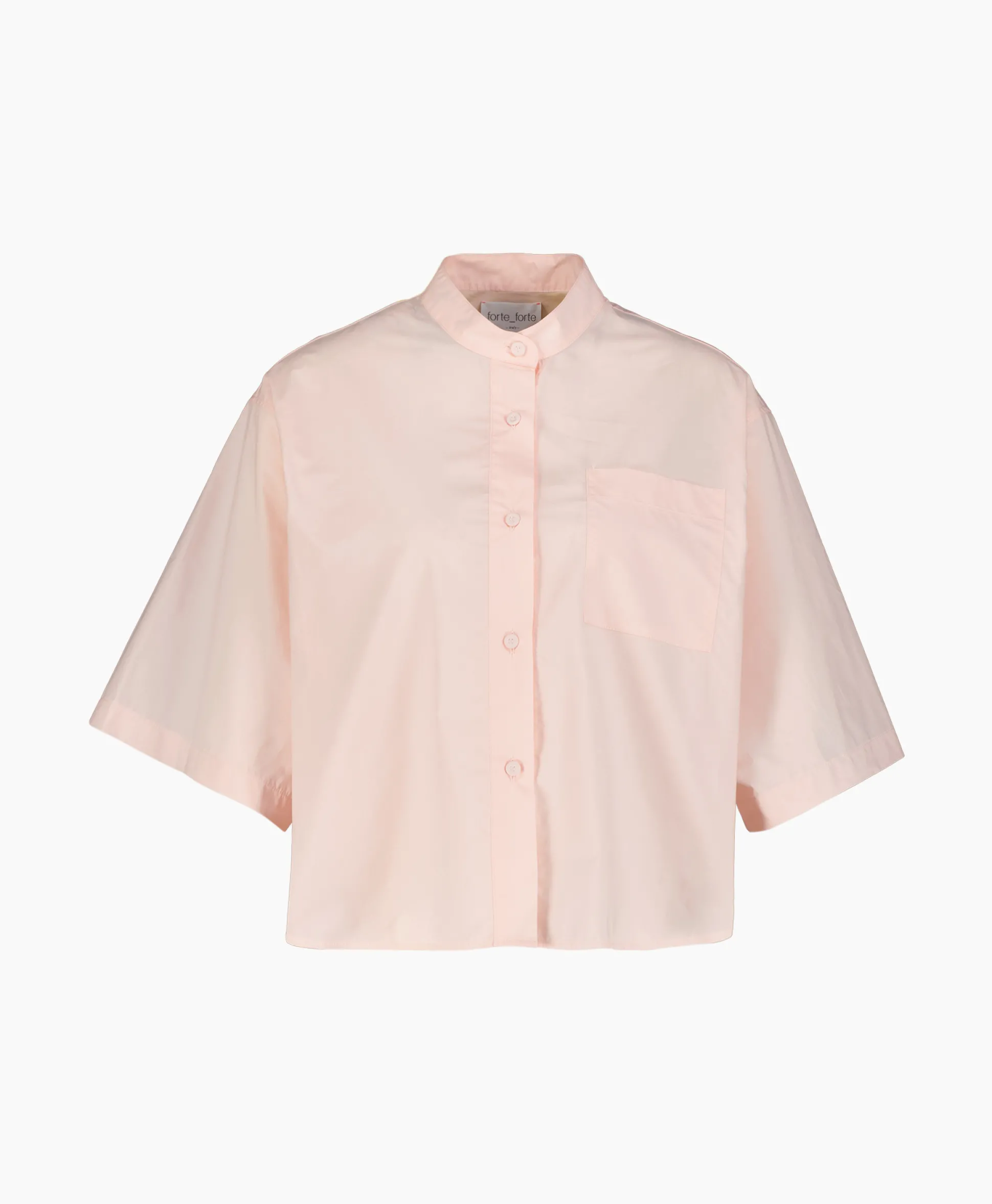 Shop Blouse Bci Cotton Popeline Half Sleeves Rose Dames Blouses