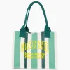 Flash Sale Shopper Large Easy Stripes Groen Dames Tassen