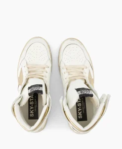 Best Sneaker Sky Star Nappa Upper Laminated Wit Dames Sneakers