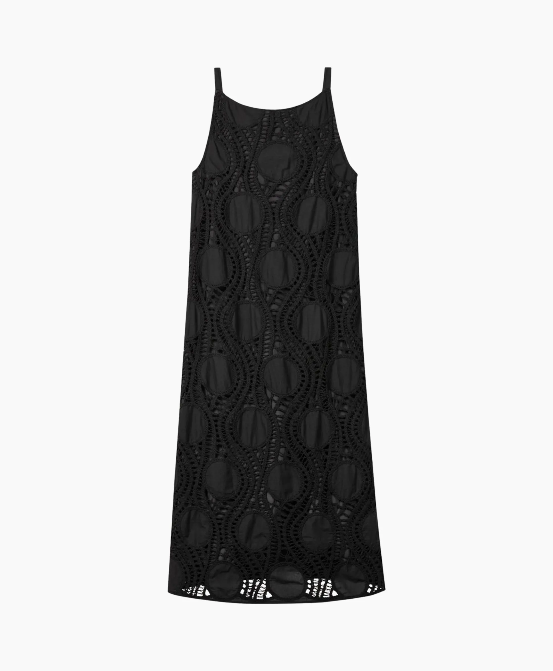 Cheap Midi Jurk 798490/3619-0 Zwart Dessin Dames Jurken