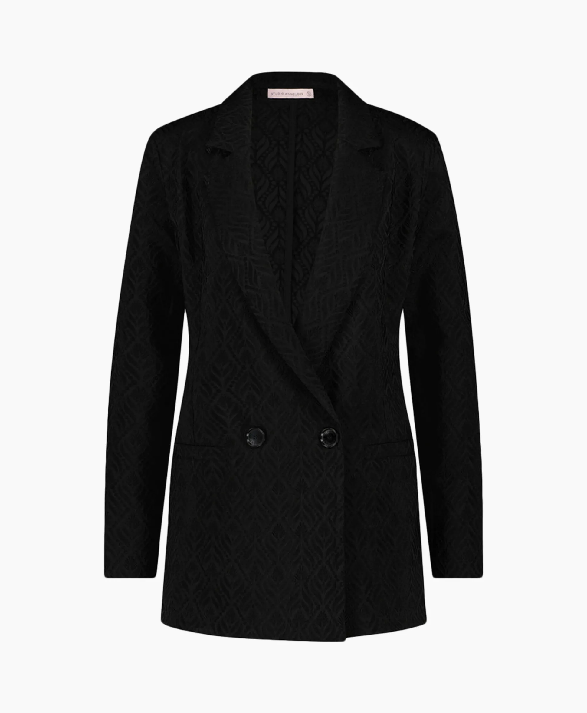 Hot Blazer Sence Orn. Jacquard Zwart Dames Blazers